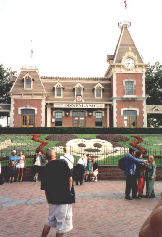 Disneyland LA: Mickey in Blumen