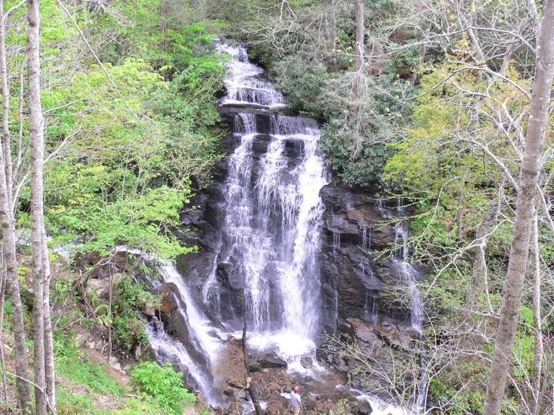 Wasserfall auf dem Rückweg