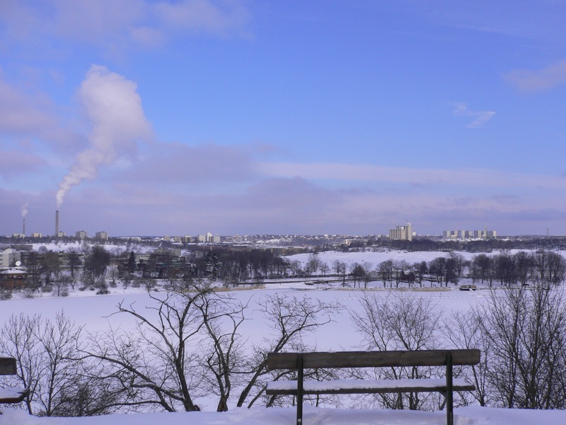 Blick auf Stockholm vom Skansen