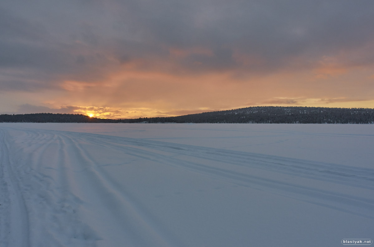 Sunset in Lapland