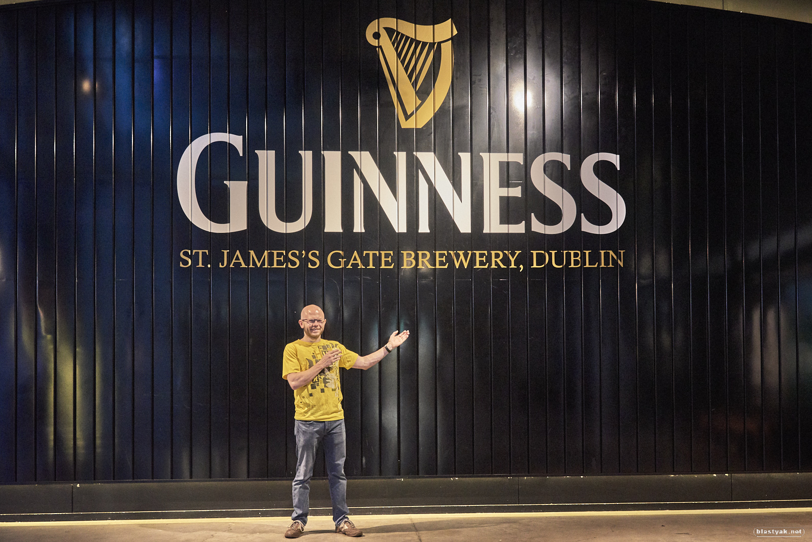 Visiting the Guiness brewery