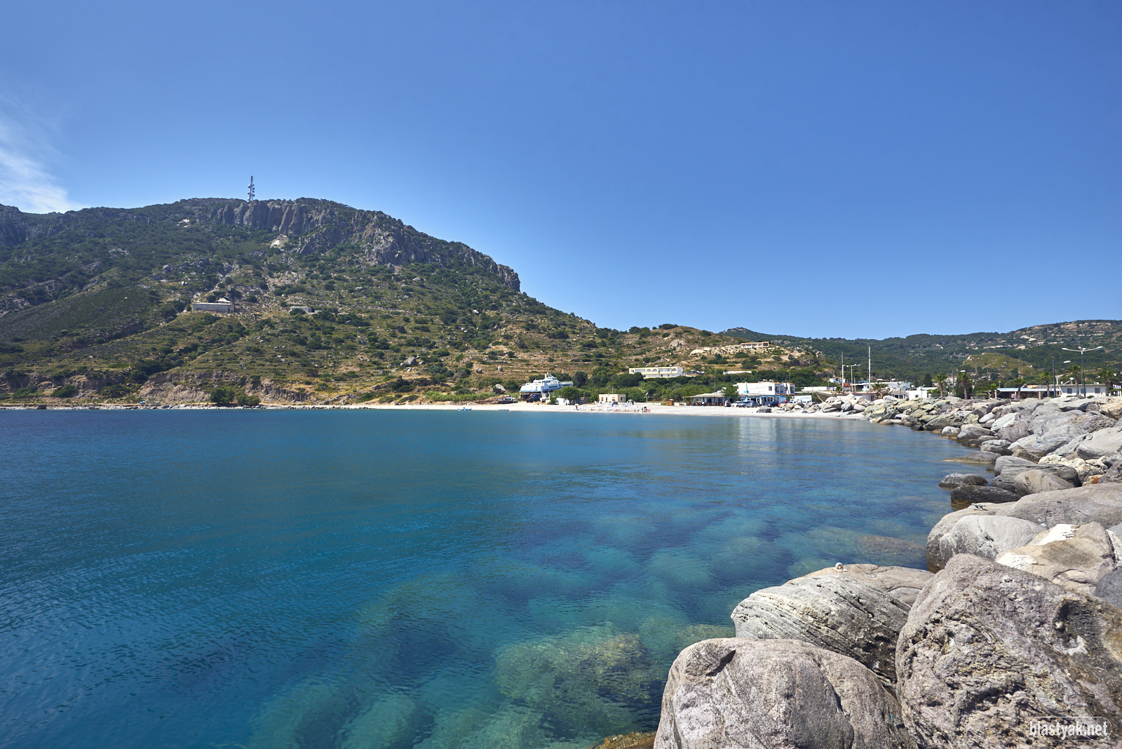 Port close to Kamari Beach