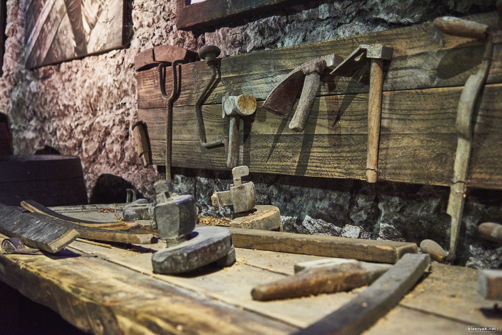 Old tools at the Middleton Distillery